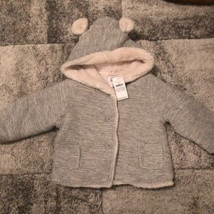 GAP Heathered Grey jacket 6-12m